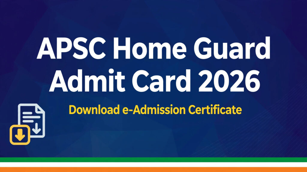 APSC Home Guard Admit Card 2026