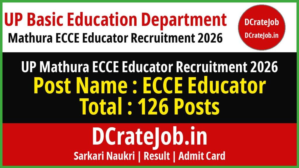 UP Mathura ECCE Educator Recruitment 2026