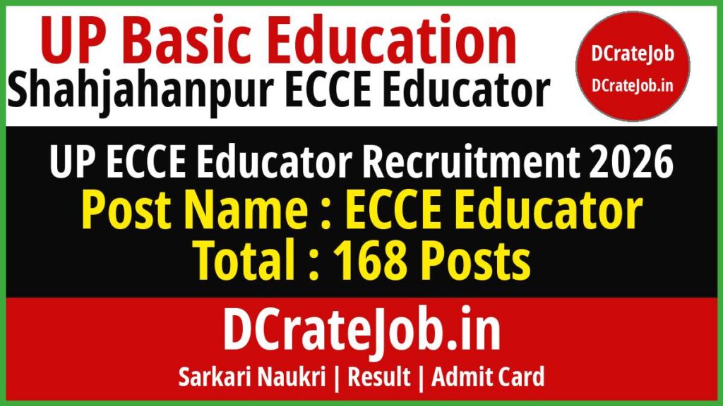 UP Shahjahanpur ECCE Educator Recruitment 2026