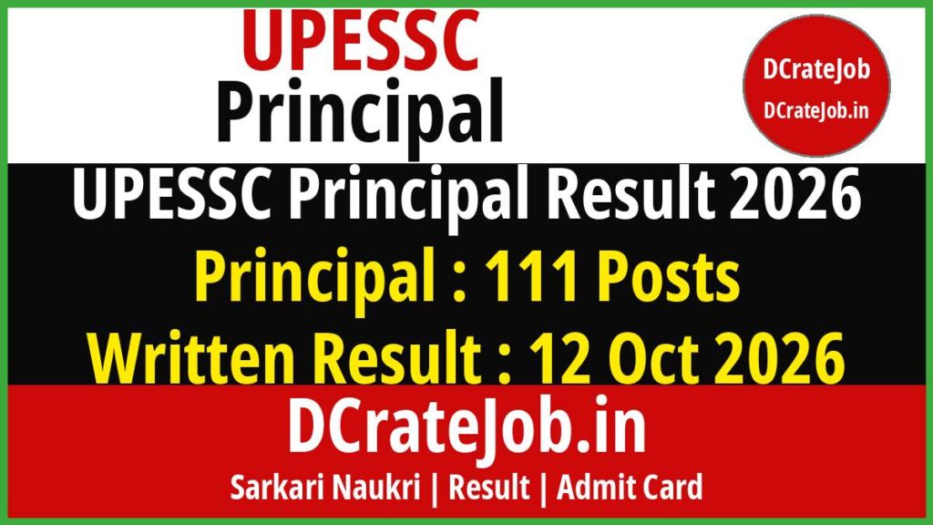 UPESSC Principal Result 2026